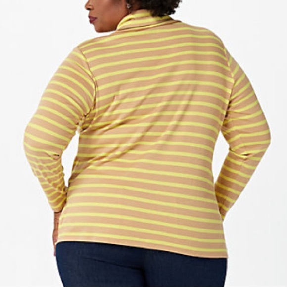 Isaac Mizrahi Live! Always Isaac Essentials Pima Turtleneck - Picture 2 of 3